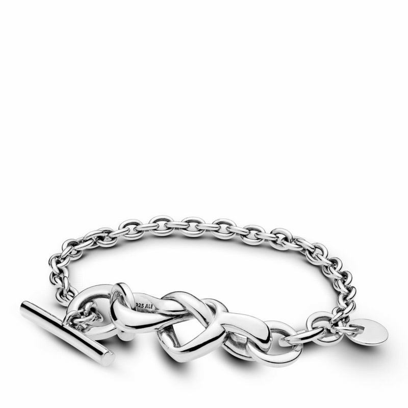 Pandora Knotted Heart Bracelet Silver Egypt KP8602975